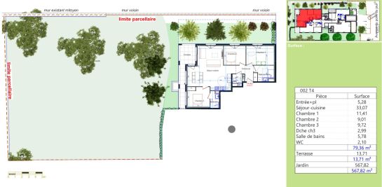 Sale Apartment Lyon 5 4 Rooms 79.36 m²