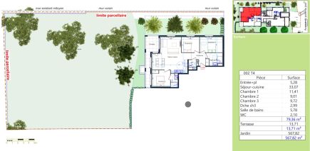 apartment 4 Rooms for sale on LYON (69005)